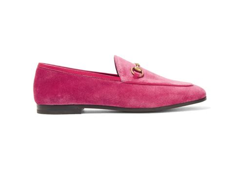 mocassini gucci velluto rosa